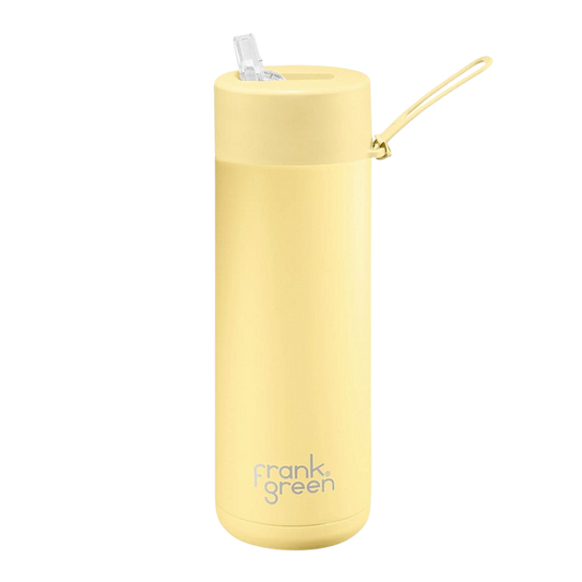 Frank Green Ceramic Reusable Bottle - Buttermilk 595ml