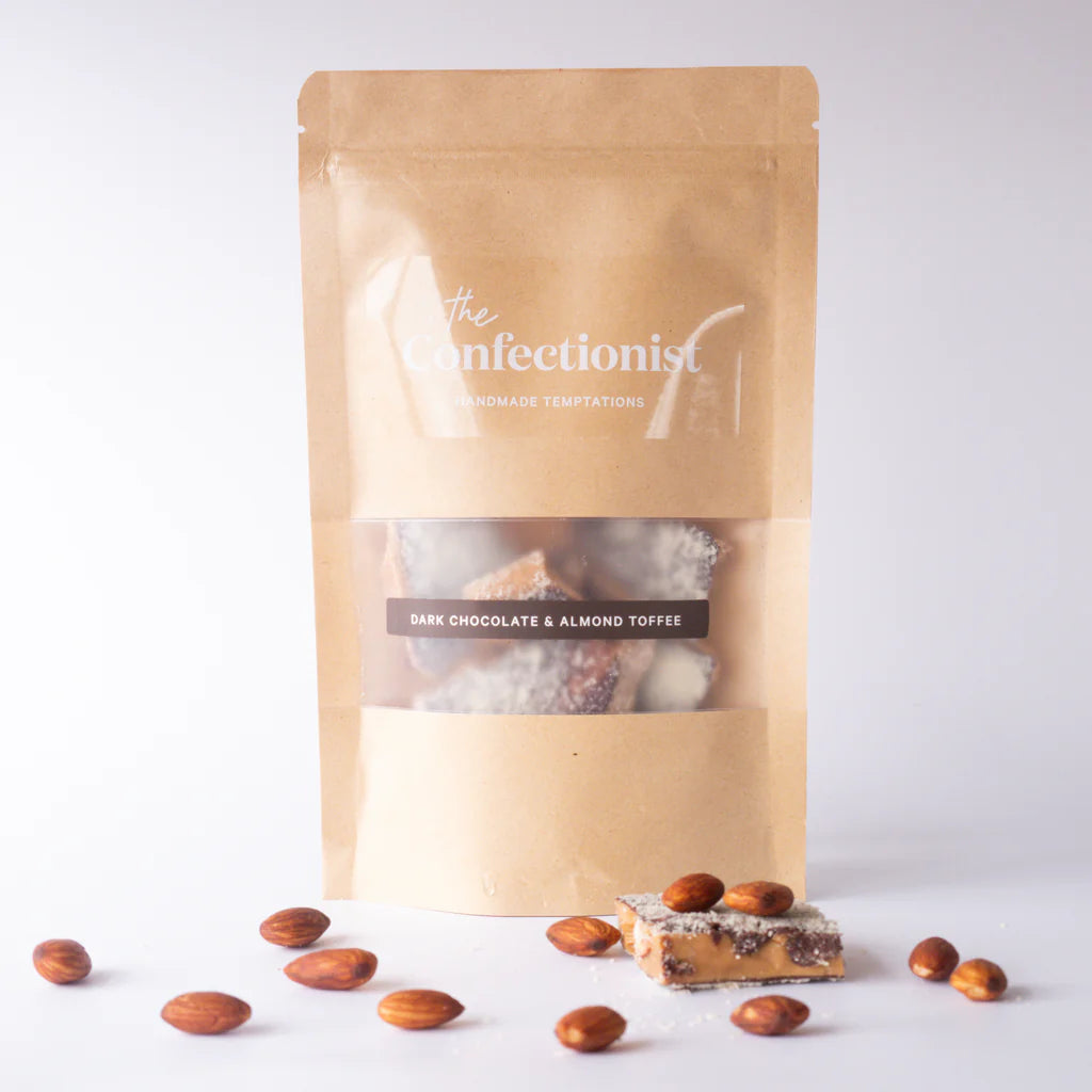 Dark Chocolate & Almond Toffee - 100g Pouch