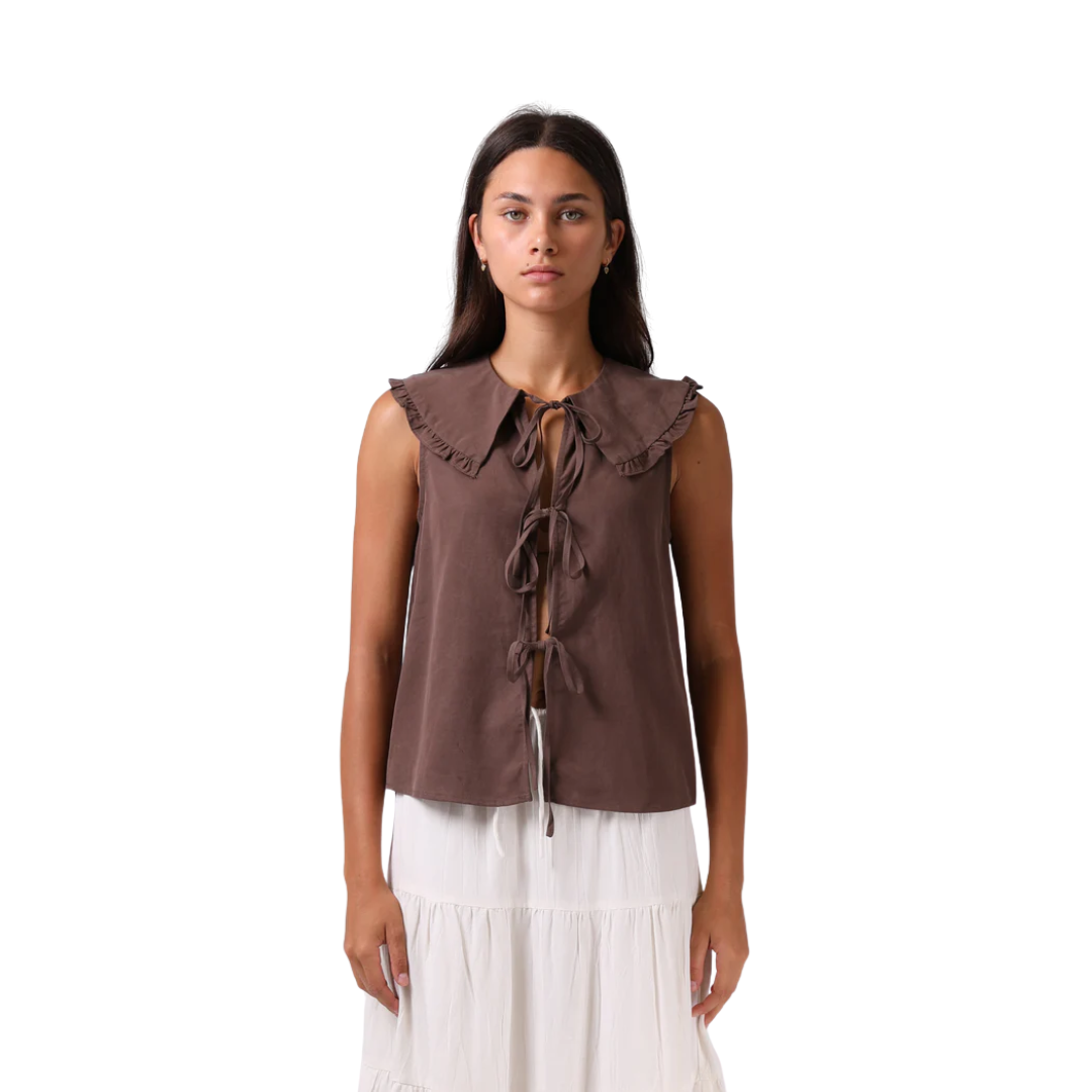 Addison Blouse - Chocolate