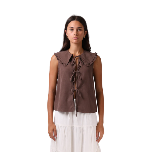 Addison Blouse - Chocolate