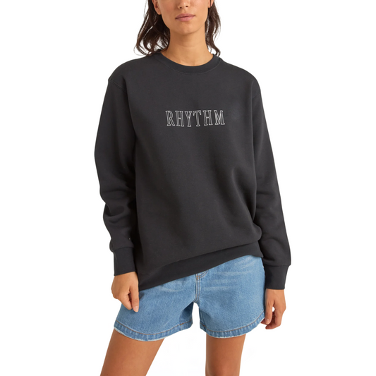 Flagship Boyfriend Fleece Crew - Black