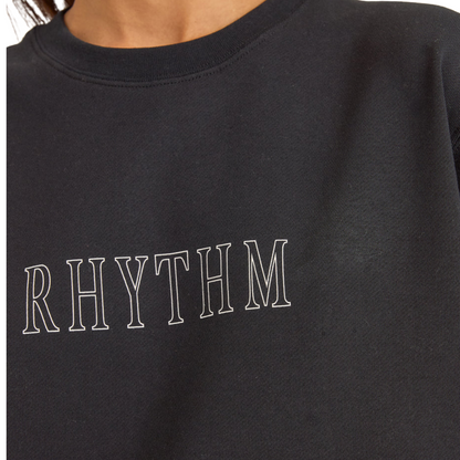 Flagship Boyfriend Fleece Crew - Black