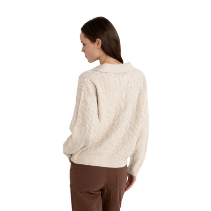 Lexie V-Neck Collared Jumper