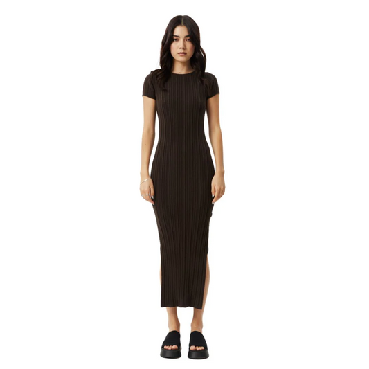 Landed - Knit Maxi Dress - Coffee