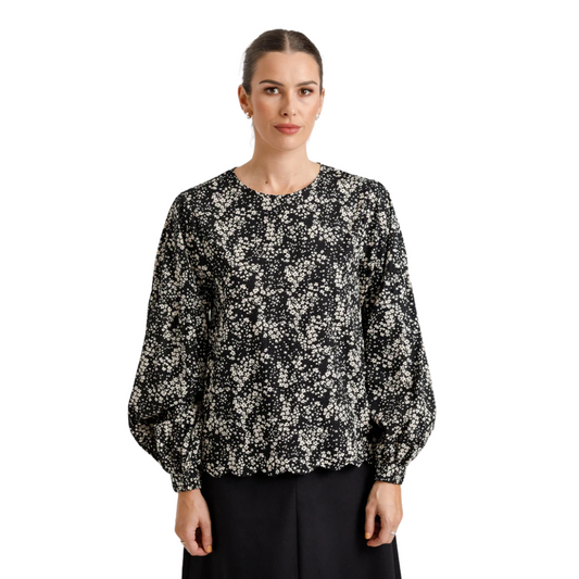Billow Top - Dark Ditsy