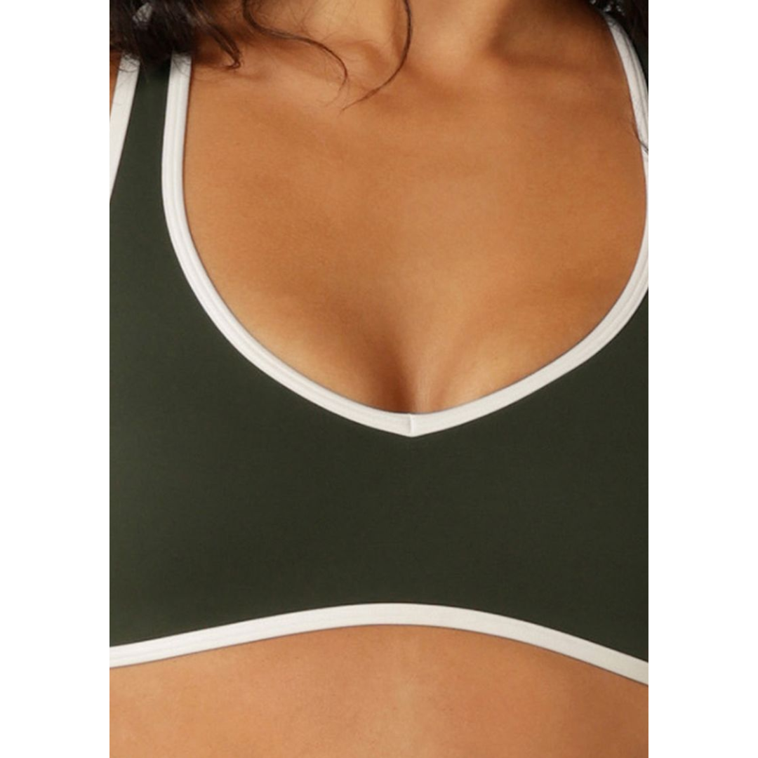 Limited Edition Lotus Crop Sports Bra - Truffe