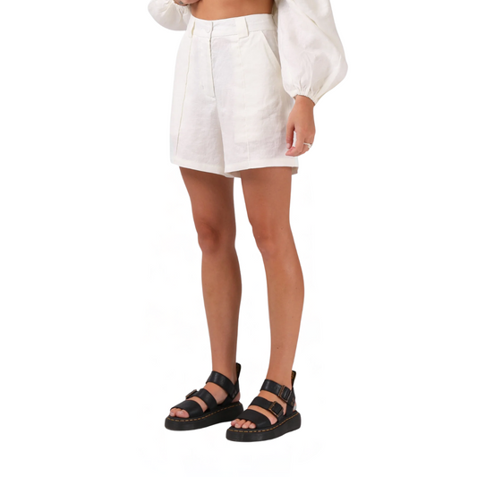 Linen Short - Off White