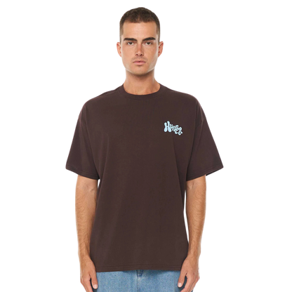 Block Tee 220/Wavy - Ground Coffee