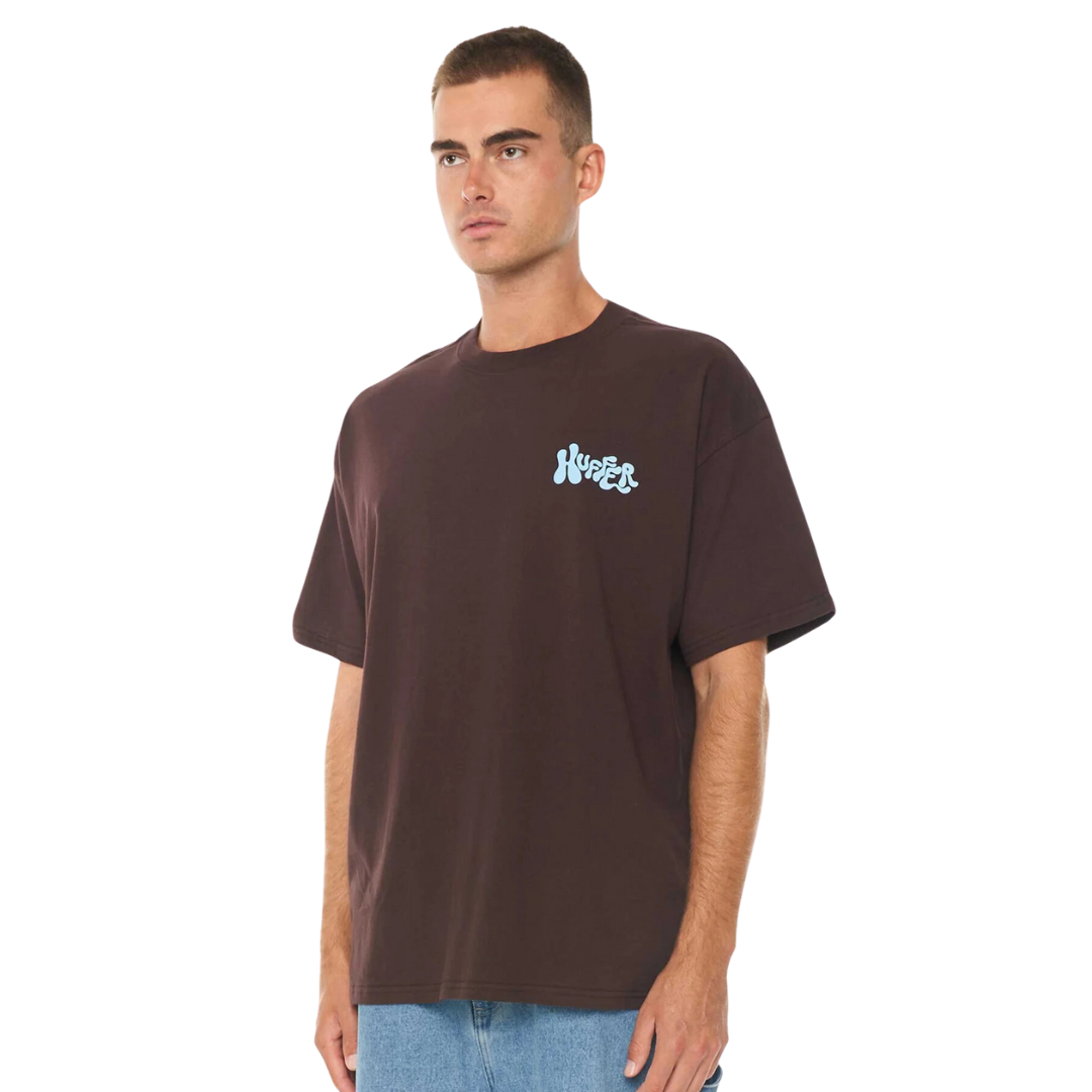 Block Tee 220/Wavy - Ground Coffee