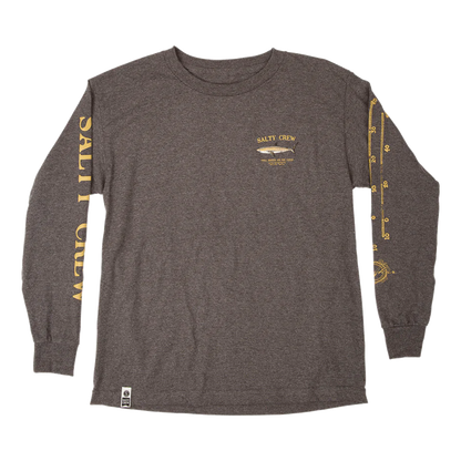 Bruce Boys Long Sleeve Tee - Charcoal Heather