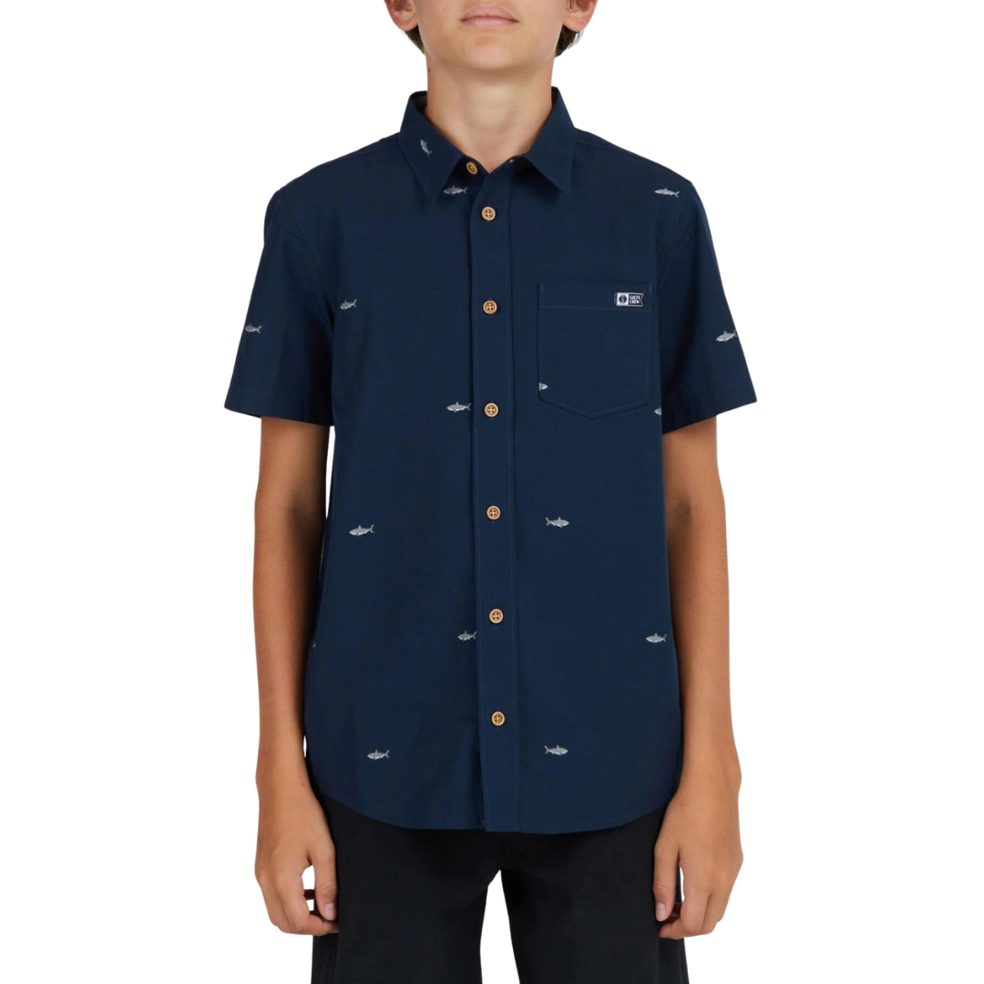 Bruce S/S Shirt Woven - Navy