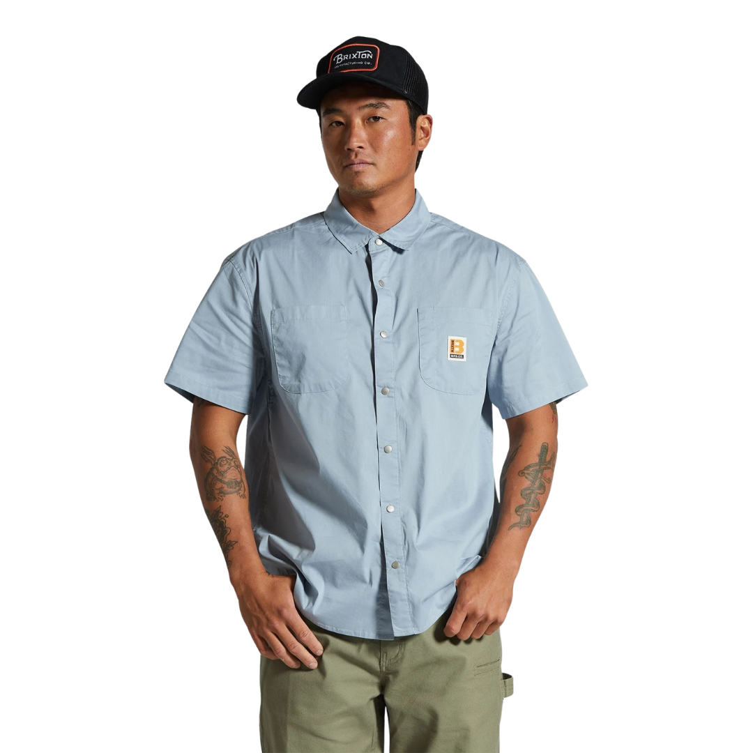 Builders Mechanic S/S WVN - Dusty Blue