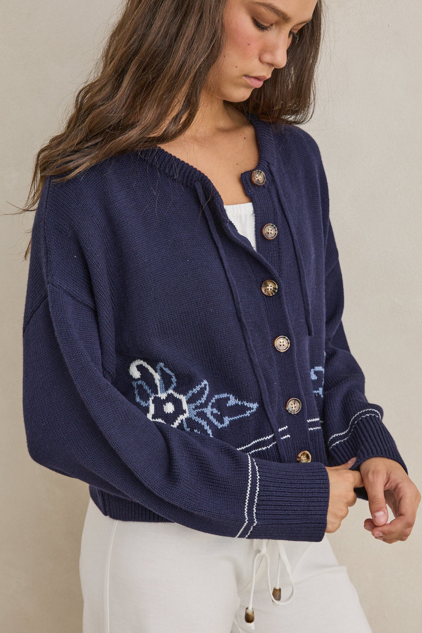 Ravello Knit Cardigan - Navy