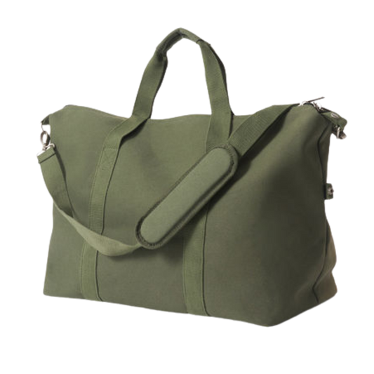 Canvas Weekender Bag - Olive