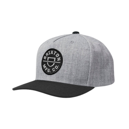 Crest Netplus Snapback - Heather Grey/Black