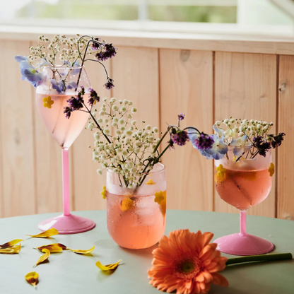 Flower Power Champagne Glass 2P Set