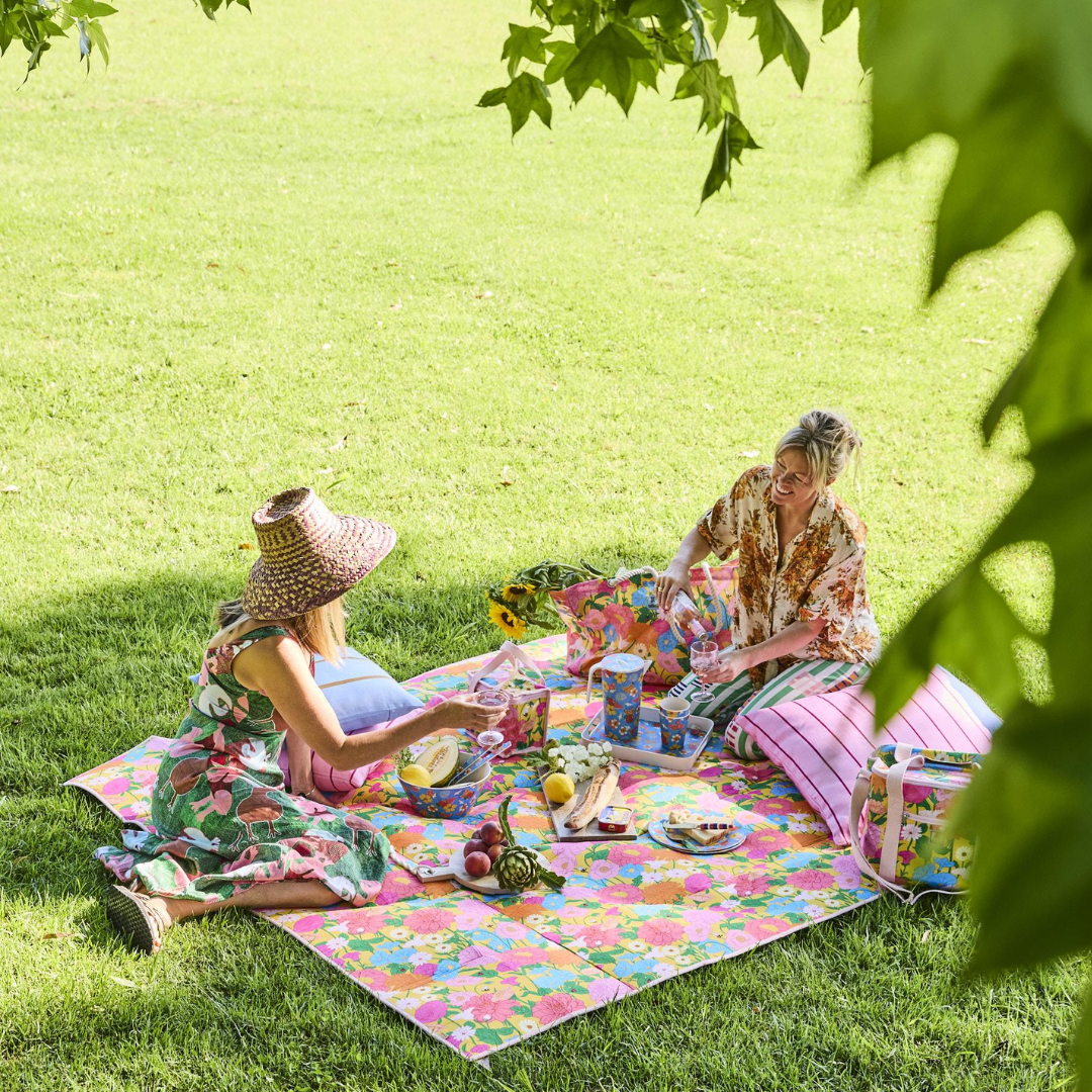 Follow The Sun Yellow Picnic Mat One Size