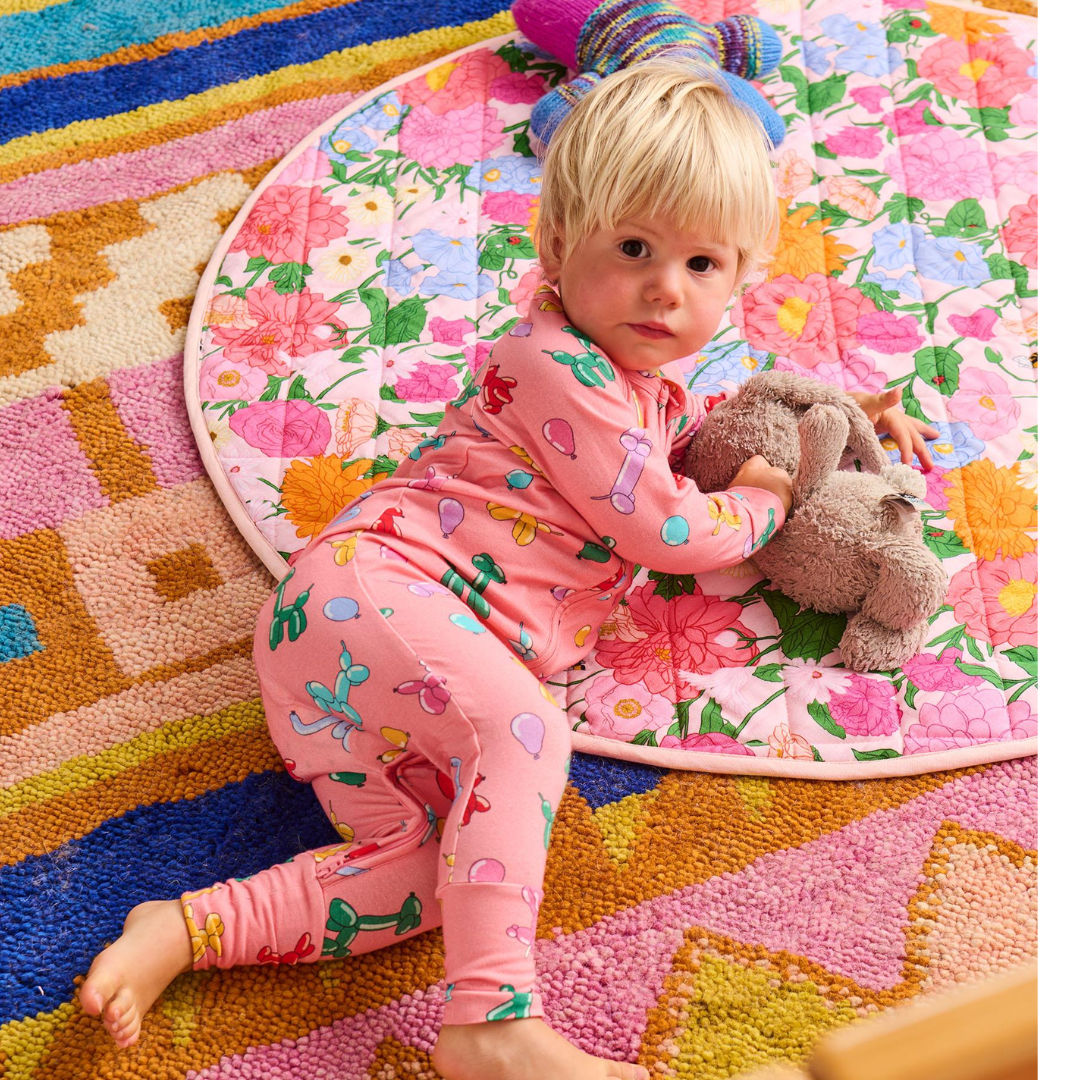 Follow The Sun Yellow Quilted Baby Play Mat One Size