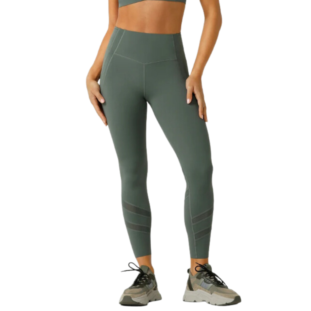 Formation 2-Pocket Recycled Ankle Biter Leggings - Agave Green