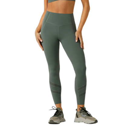 Formation 2-Pocket Recycled Ankle Biter Leggings - Agave Green