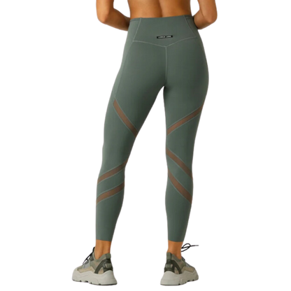 Formation 2-Pocket Recycled Ankle Biter Leggings - Agave Green