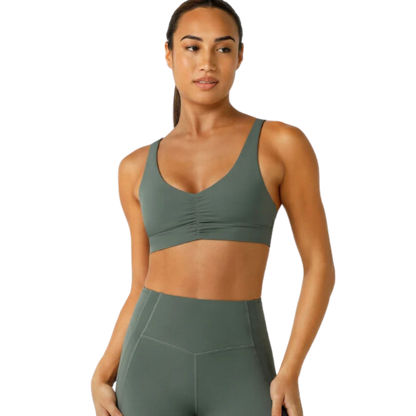 Formation Recycled Sports Bra - Agave Green