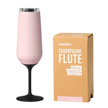 Huski Champagne Flute - Powder Pink