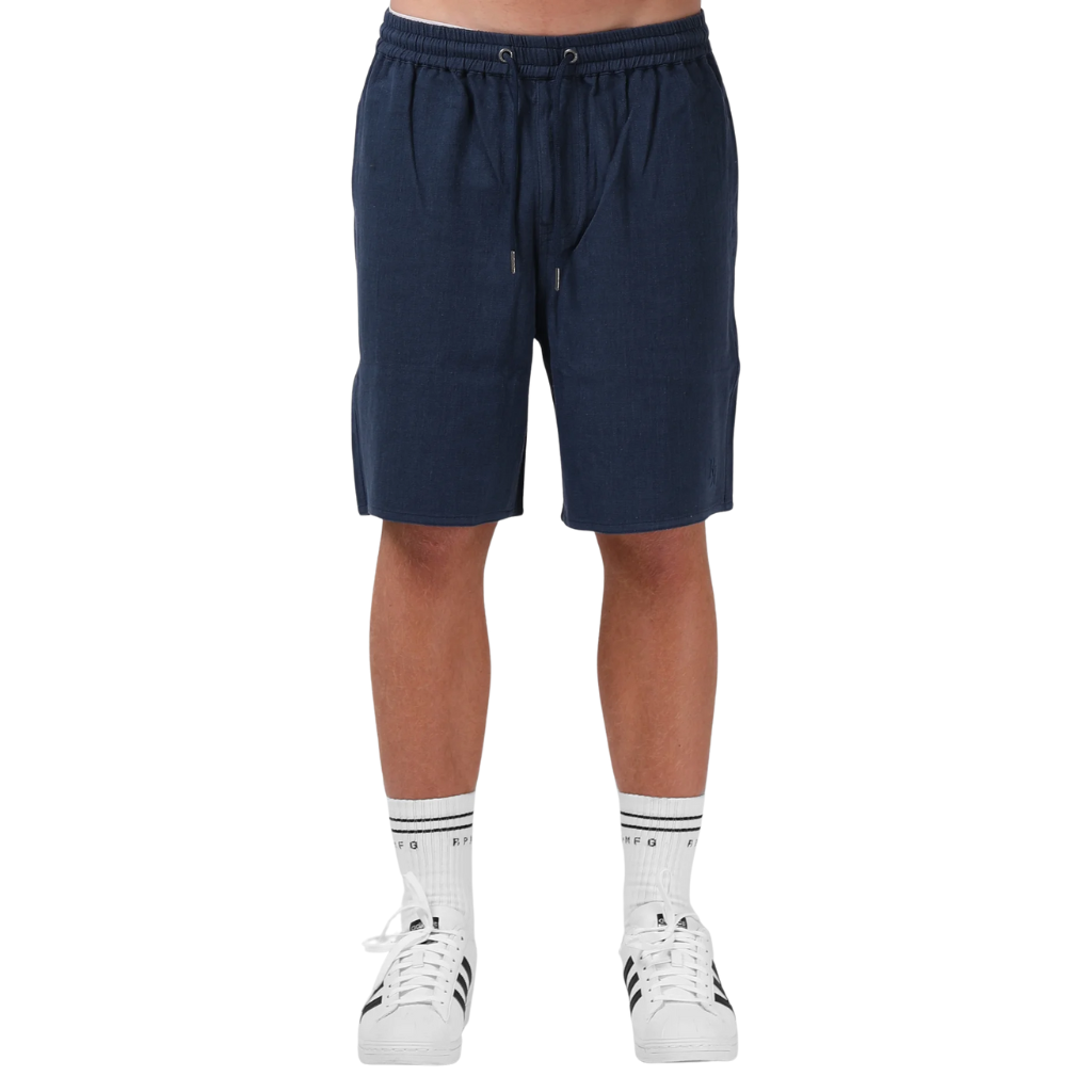 Linen short - Pacific blue