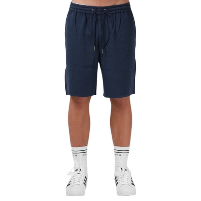 Linen short - Pacific blue