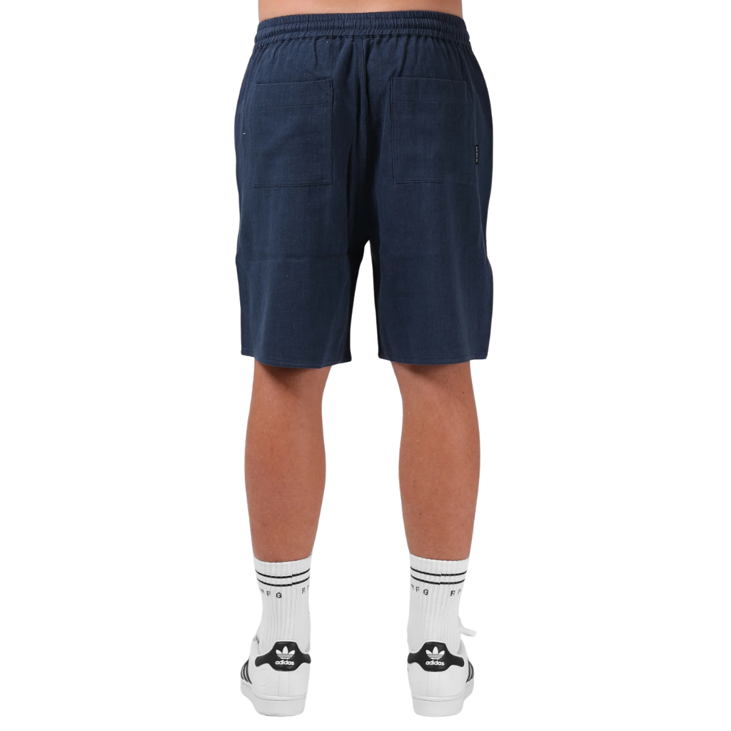 Linen short - Pacific blue