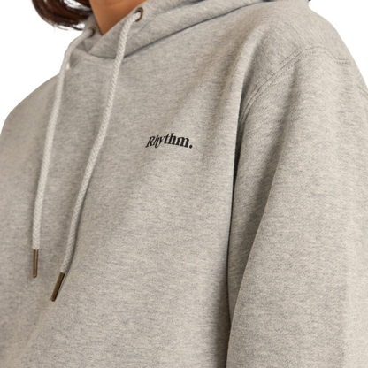 Logo Boyfriend Fleece Hood - Grey