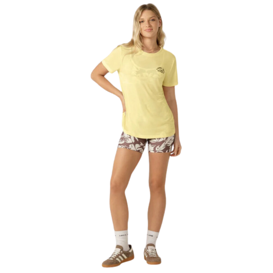 Lotus T-Shirt - Lemon Cream