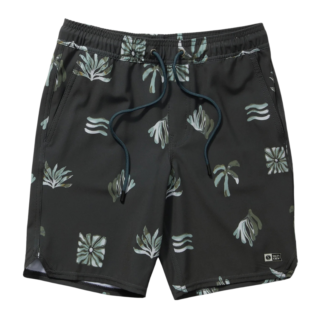 Lowtide Elastic Boardshort - Black Multi