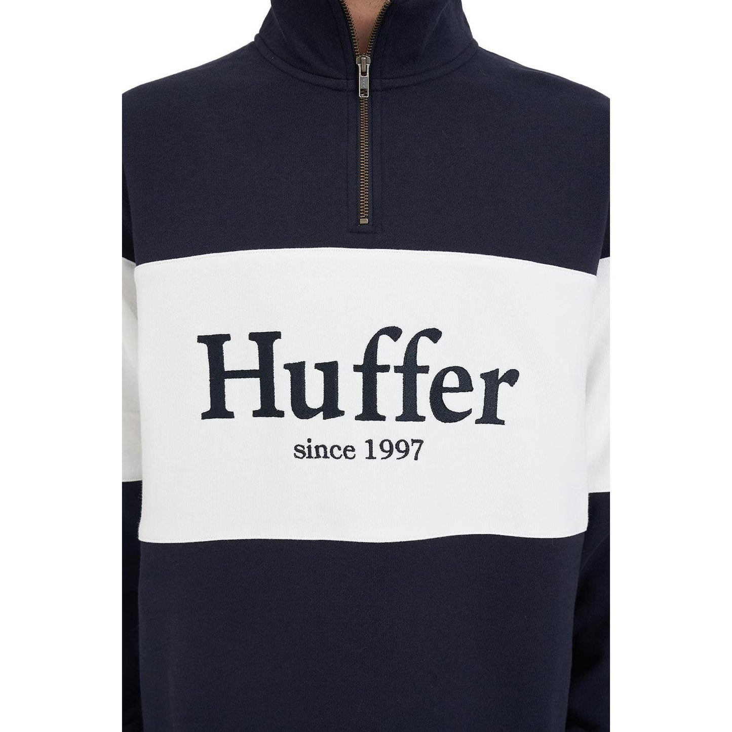 Classic 1/4 Zip Block Jersey - Navy