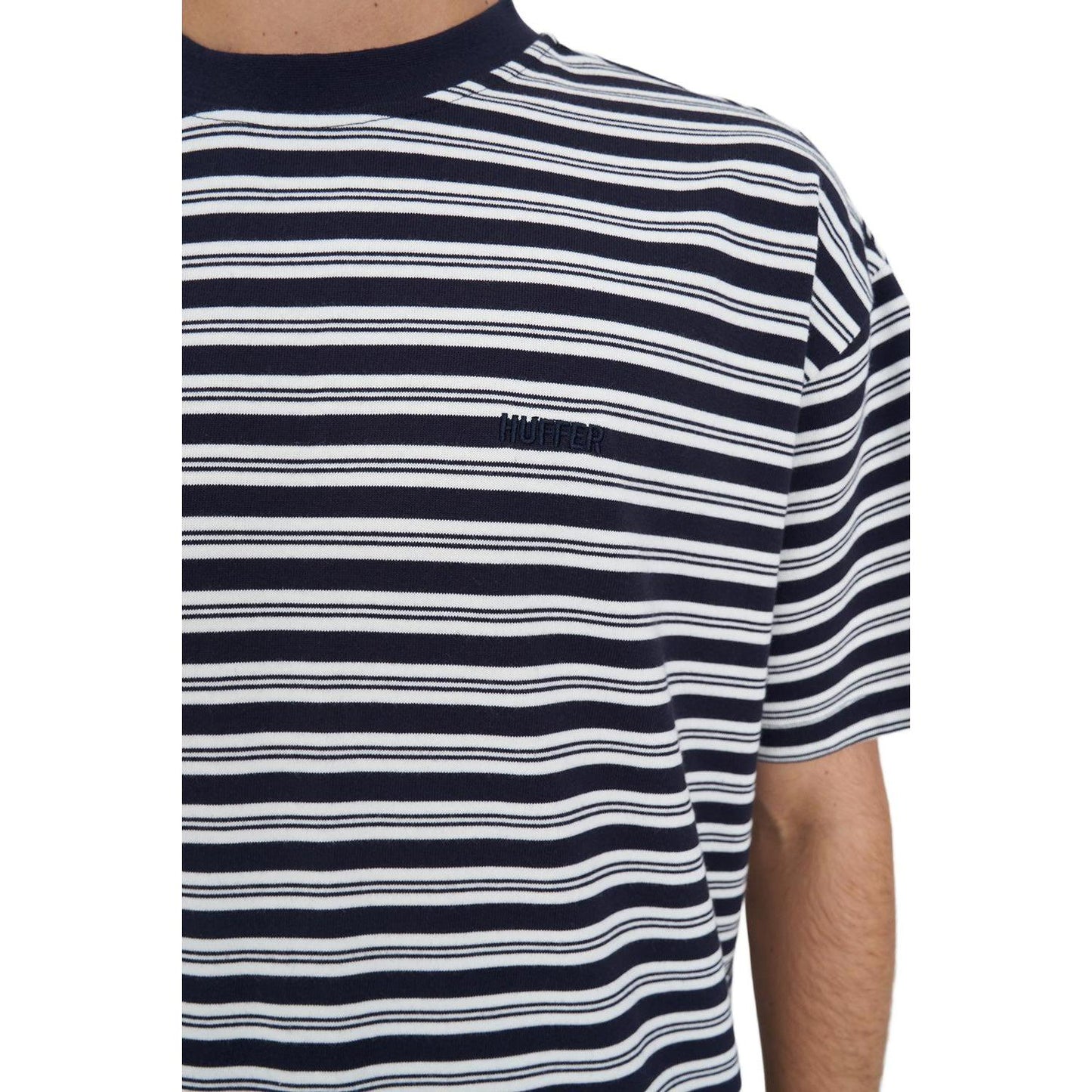 Stripe Block Tee - Navy / Chalk