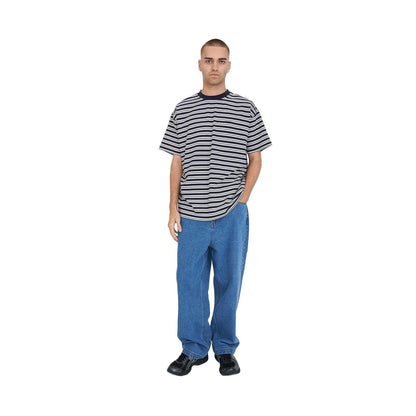 Stripe Block Tee - Navy / Chalk