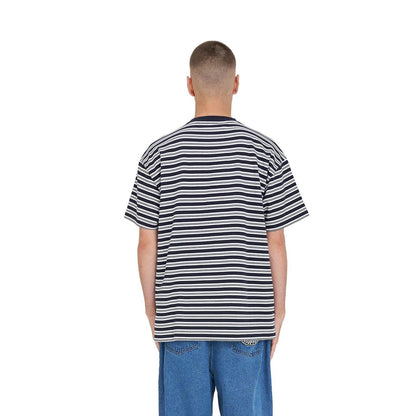 Stripe Block Tee - Navy / Chalk