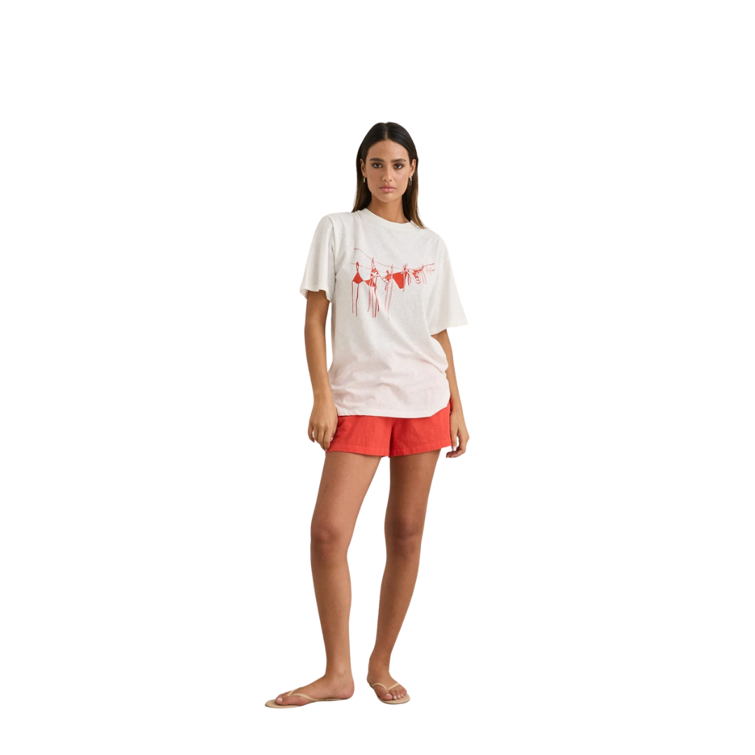 Melia Oversized T-Shirt - Red