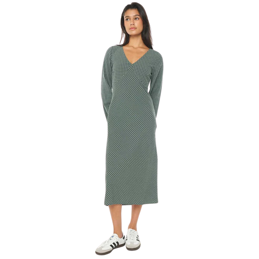 Melrose LS Shift Dress - Forest