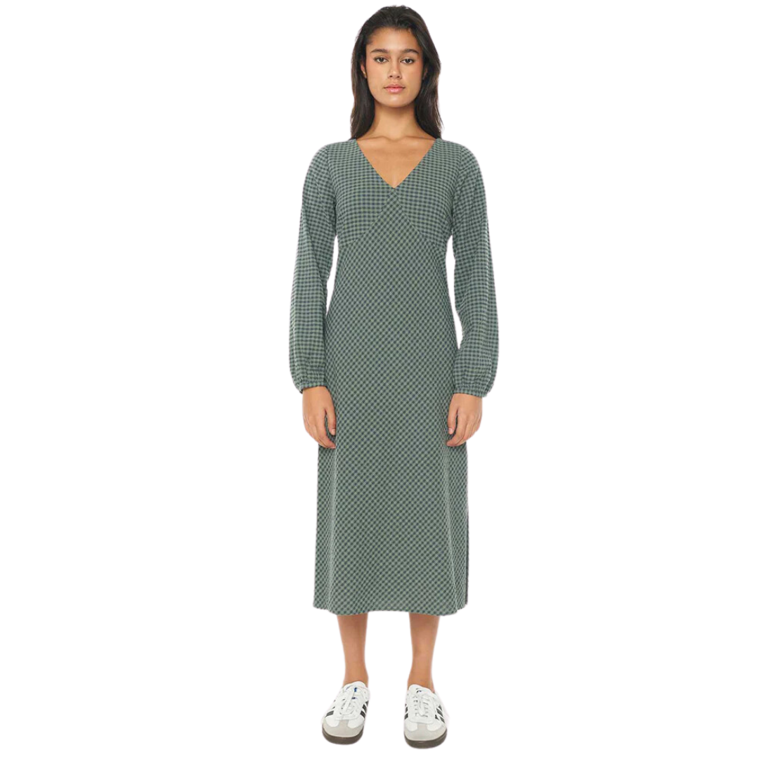 Melrose LS Shift Dress - Forest