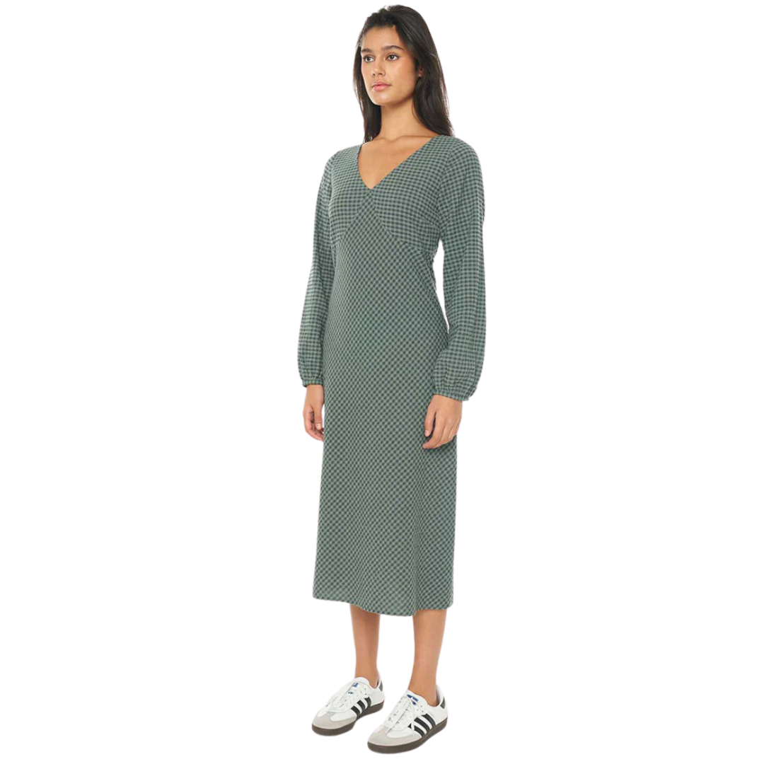 Melrose LS Shift Dress - Forest