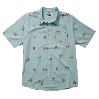 Oasis SS Woven Shirt - Aqua