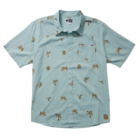 Oasis SS Woven Shirt - Aqua