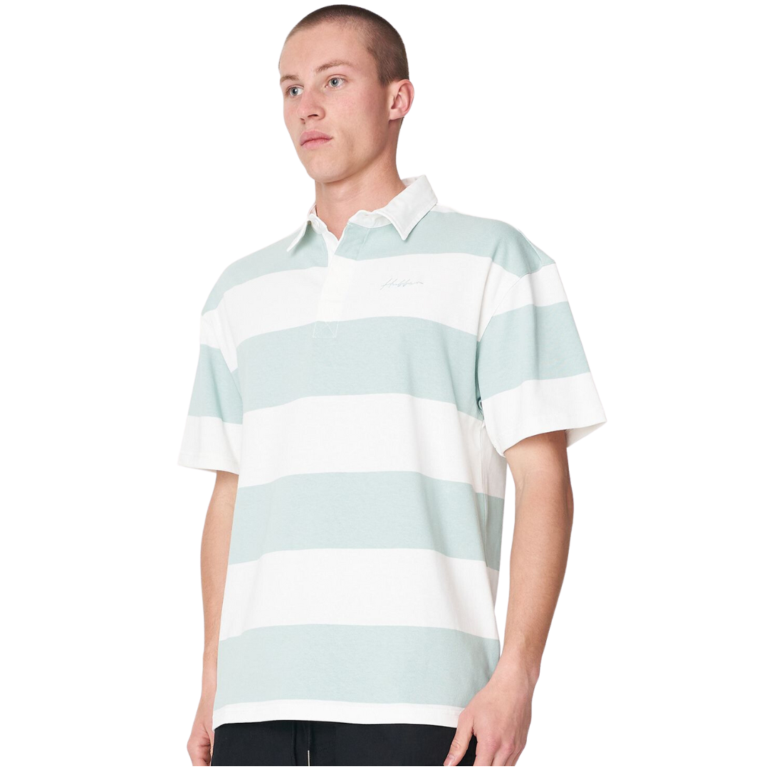 Optimist SS Grand Rugby - White/Sage