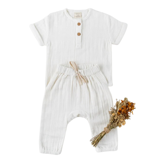 Organic Cotton Teddy T-Shirt - White