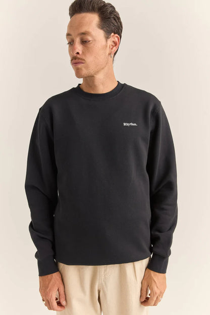 Brand Fleece Crew - Black