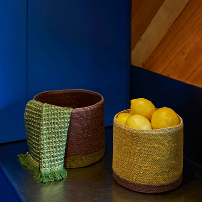 Pinto Storage Basket - Multi/Ochre