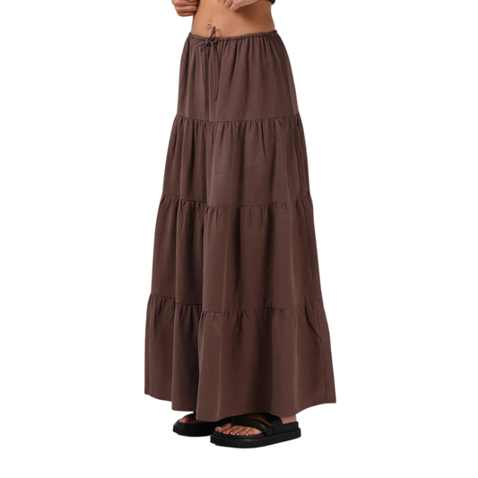 Ruby Maxi Skirt - Chocolate
