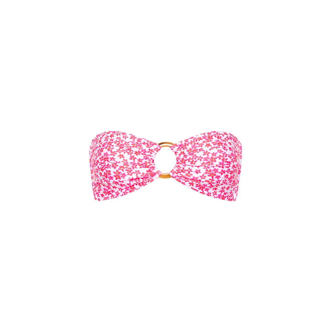 Strapless Bandeau Bikini Top - Lovebug