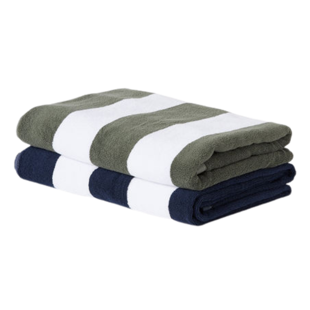 Stripe Beach Towel - Navy/White